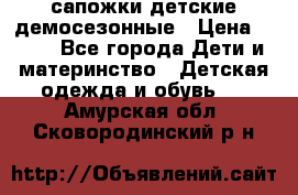 сапожки детские демосезонные › Цена ­ 500 - Все города Дети и материнство » Детская одежда и обувь   . Амурская обл.,Сковородинский р-н